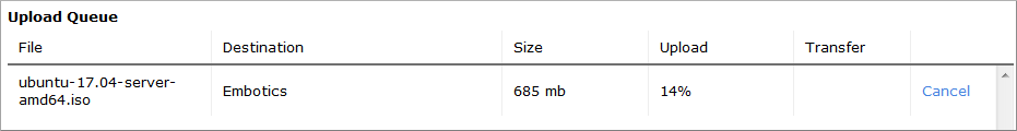 Upload Queue Upload Queue